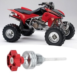 Motorcycle Oil Dipstick, Oil Level Gauge Dipstick Aluminum Alloy 4.3in Motorcycle Engine Oil Dipstick for Chinese ATV Kart Scooter Engine (Red)