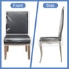 4 Pack Plastic Chair Covers, Clear Dining Room Chairs Cover