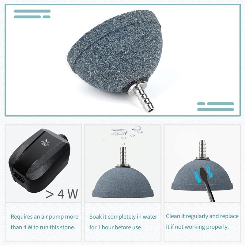 Pawfly Aquarium Air Stone 2 Inch Bread, Fish Tank Air