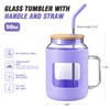 WINSA 50 oz Glass Water Bottles with Silicone Sleeve,Glass Tumbler