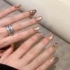 Nail Tip, Short, False Nail, Stylish, Cat Eye, Short Nail