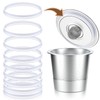 CAPMESSO 20 Pack Rubber Gasket for Reusable K Cups Refillable