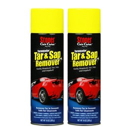 Stoner Car Care 91154-2PK 10-Ounce Tarminator Tar, Sap, and Asphalt Remover Safe on Automotive Paint and Chrome on Cars, Trucks, RVs, Motorcycles, and Boats, Pack of 2, Clear