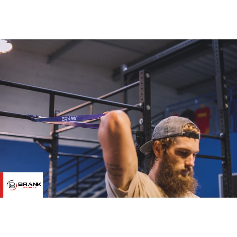 BRANK SPORTS Elastic Purple Band for Sports, Strength Training and