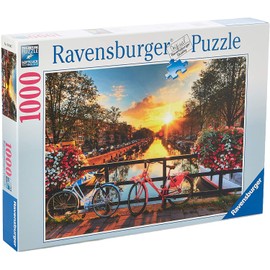 Ravensburger Bicycles in Amsterdam 1000 Piece Jigsaw Puzzle for Adults – Every Piece is Unique, Softclick Technology Means Pieces Fit Together Perfectly