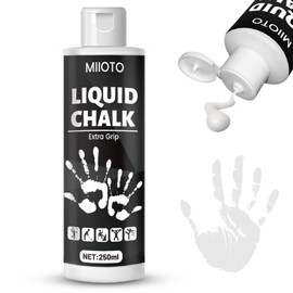 Miioto Liquid Chalk - 250 Ml Flüssigkreide, Geeignet Als Boulder Chalk, Climbing Chalk, Gym Chalk, Pole Dance, Gymnastik, Gewichtheben, Flüssigkreide Schnell Trocknend, Abwaschbar