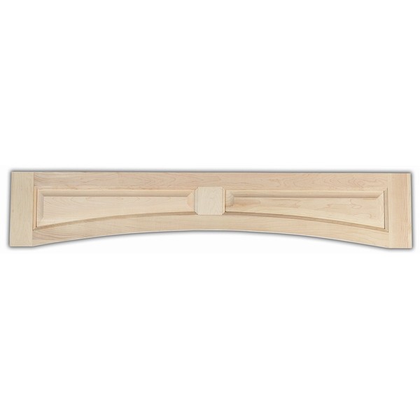 Castlewood Arched Raised Panel Valance, 48" W x 9" H