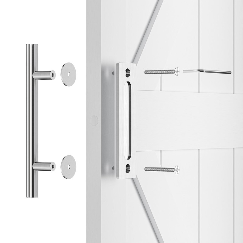 SMARTSTANDARD 12" Barn Door Handles,Sliding Barn Door Pull Handle Stainless