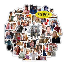 GTOTd Young Sheldon Stickers (50Pcs Large Size) Gifts Merch Decoartions Laptop Party Supplies for Water Bottle Sticker Luggage Skateboard Room Decor Teens