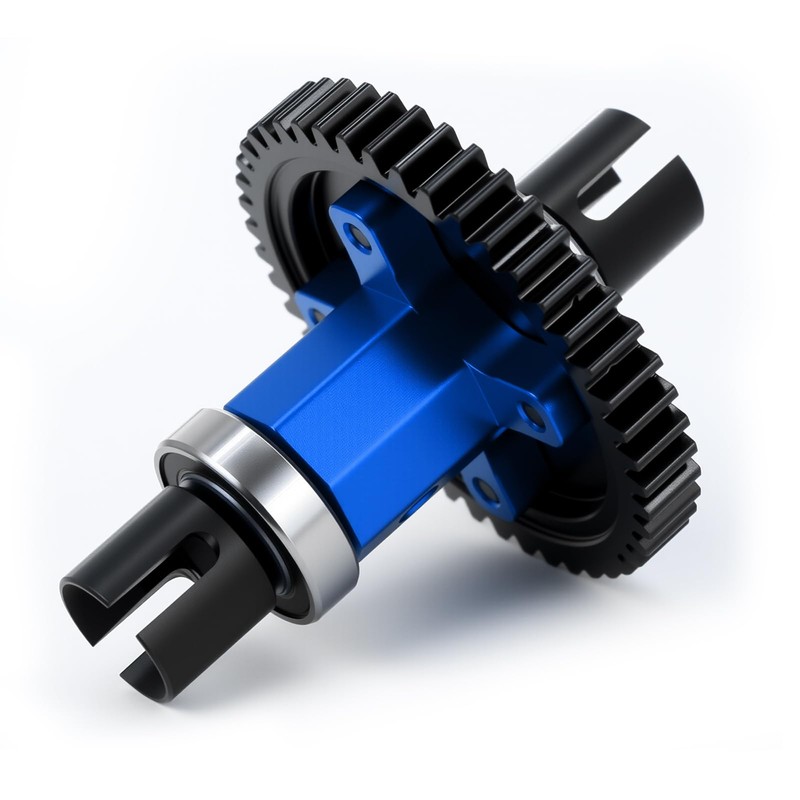 BENMAZ Metal 46T Spur Gear Assembled Center Diff Straight Shaft