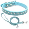 HALFSUMO CP077 Soft Suede Sparkling Dog Collar with Rhinestones for
