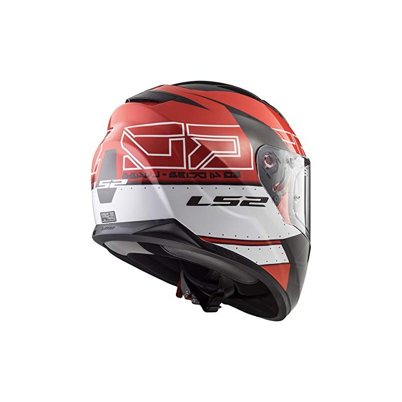 LS2 Helmets Full Face Stream Evo Street Helmet (Black Red