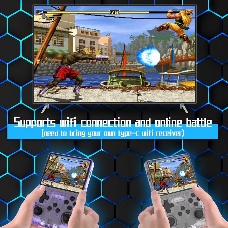 RegiisJoy Handheld Game Console 3.5 inch IPS Screen 30000 Games