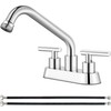 Aolemi Utility Sink Faucet 4 Inch Centerset, Laundry Sink Faucets