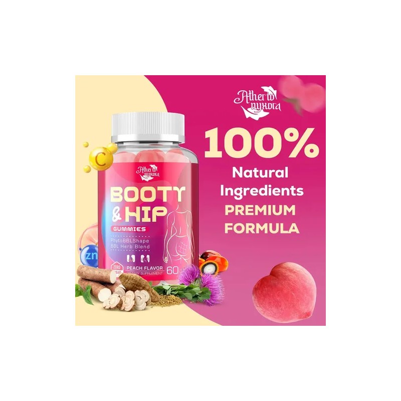 Atherionyxora Gomitas Bbl Para Glúteos Y Caderas 120ct