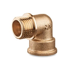 Elbow Brass 90 Degree Elbow Pipe Fittings 1/2" Male x 1/2" Female Threaded Brass Pipe Fitting Elbow 1/2" Male x 1/2" Female