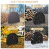 AKEfit 24 Inch Firewood Log Hoop Cover, Heavy Duty 600D