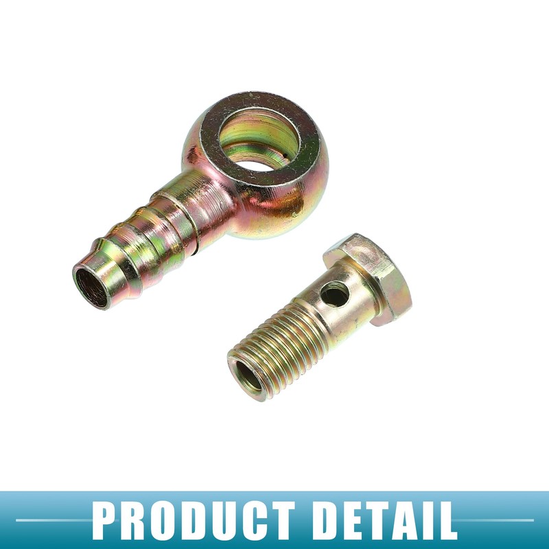 QUARKZMAN 2 Set Car Banjo Bolt Hose Barb Fittings Adapter