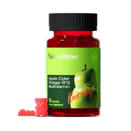NEWELLME Sugar-Free Apple Cider Vinegar (ACV) Gummies with The Mother & B12, Vegan, Non-GMO, Gluten- & Gelatin-Free, 30 Count, Great Taste, Keto-Friendly