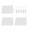 3PCS Clear Acrylic Display Rack Wall Mounted Floating Shelf for