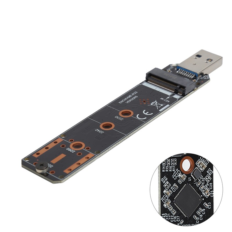 Adapter Card USB3.1 to M.2 NVME/SATA Pcie Adapter for USB