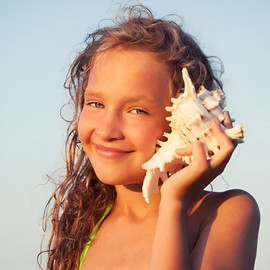 Eden Seashell Sea Gift Large Size Avenue Shells Set of 2 Photography Props Hawaiian Marine Interior Long Side 3.9-4.7 inches (100-120 mm) [S-34]