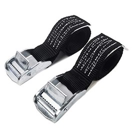 KJE 1500 lbs 1" x 2' Tie Down Straps, 2 Pack Adjustable Lashing Straps Ratchet Straps Heavy Duty Ratchet Tie Down Straps Cargo Straps with Cam Buckle Suitable for Carrying Various Cargo or Luggage