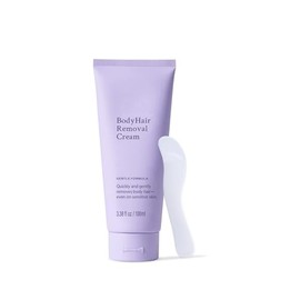 Crema depilatoria para mujeres, crema depilatoria sin dolor que elimina el vello de piernas, brazos, axilas, estómago y línea del bikini con espátula