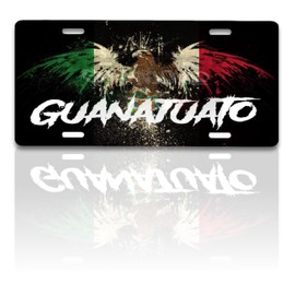 Guanajuato Mexico Aluminum Vanity Novelty License Plate Placa, 6" x 12", Souvenir, Decorative Tourist Gift Sign