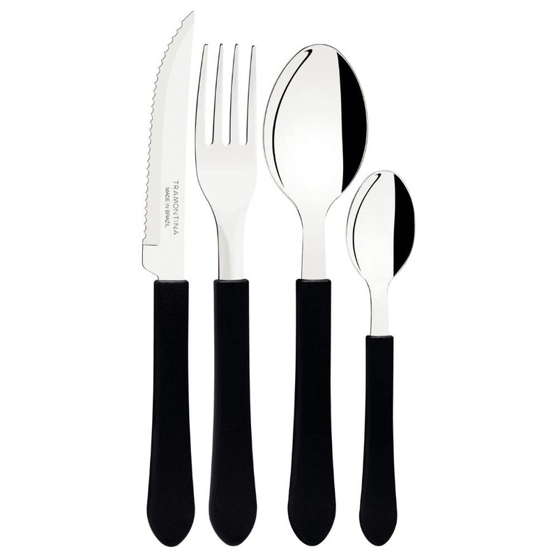 Faqueiro Inox 25 Peças Com Gaveteiro Leme Cinza Tramontina