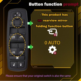 ZAPOSTS Power Window Switch Fits for 2013-16 Dodge Dart.2014-16 Cherokee. Replaces 68271203AB 68271203AA 56046568AC 56046553AB 56046553AC.Driver Side Control Door vidrios Master Switch.(Green Light)