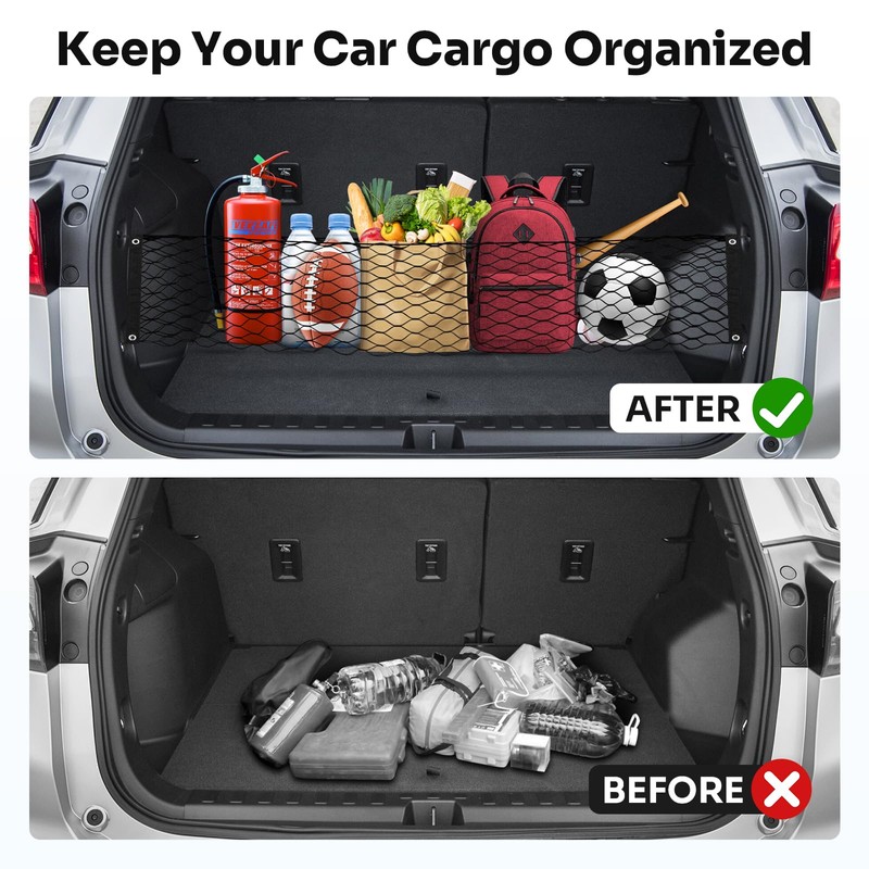 Canvcle Trunk Cargo Net for 2018-2024 Chevy Equinox & GMC