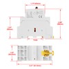Heschen Modular Household AC Contactor, CT1-25M/40, 25A, 4 Pole, 4NO,