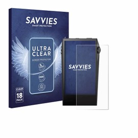 Savvies 18 Pack Screen Protector compatible with Astell&Kern SP3000M Protection Film Clear
