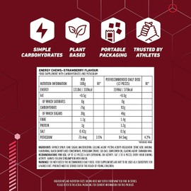 CLIF Bar Bloks Energy Chews Strawberry - Sports Supplements, 60 g (Strawberry - 3 Packs)