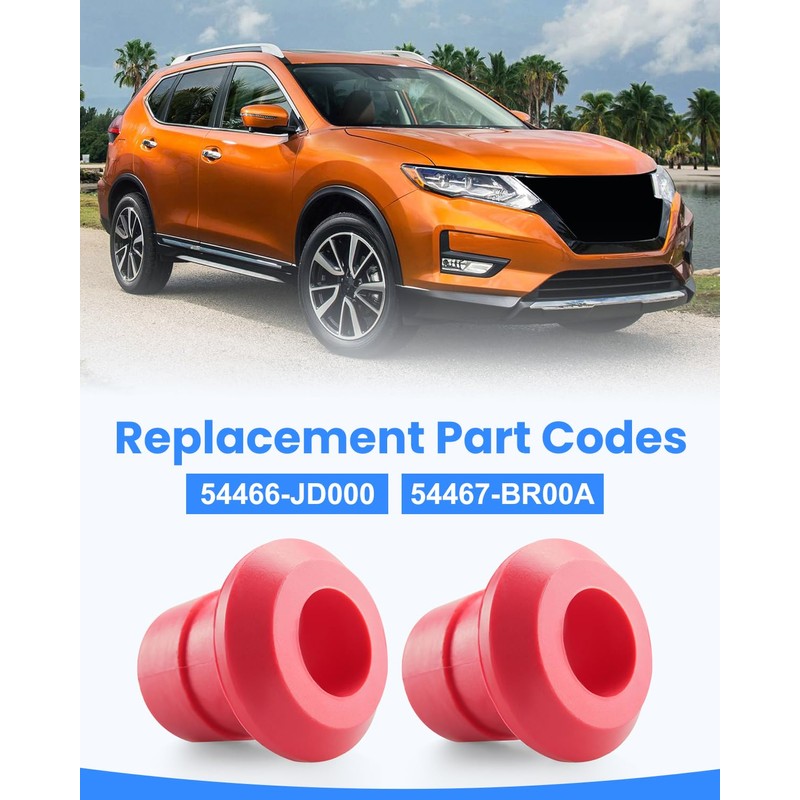 4Pcs Front & Rear Subframe Bushing Kit Fit for Nissan