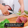 iBayam 3-Pack 8.5"Kitchen Scissors All Purpose Heavy Duty with Protective