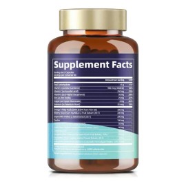 Suplemento de Luteína y Zeaxantina Totaria Vitaminas Oculares en Cápsulas, 120 Unidades
