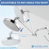 Voolan Ducha de Lluvia con Brazo Extensible Ajustable - Ducha
