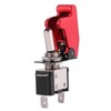 Qiilu 12V 20A Racing Car Red Cover LED Light SPST