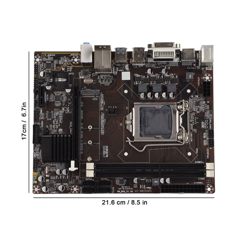 B85 PC Motherboard, Desktop Computer Motherboard M.2 Hard Drive 1150