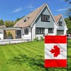 GaryTodd Canada Garden Flag,12×18 Inch Outdoor Banner for Canadian Yard
