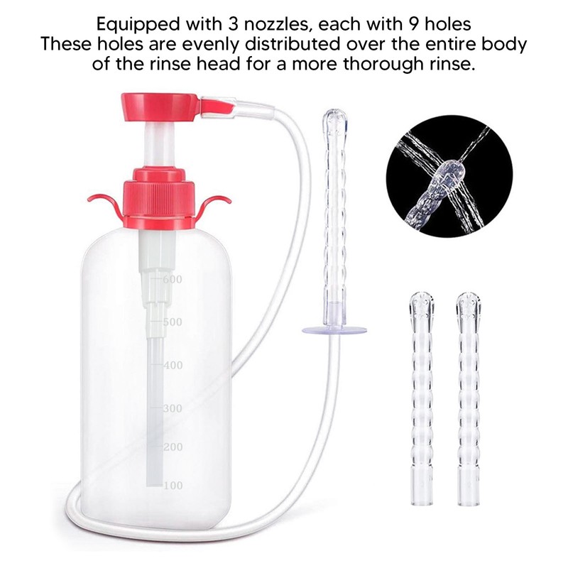 Vaginal Douche Multipurpose 9 Holes Removable Silicone Women Vaginal Cleaner