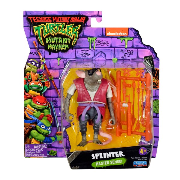 Teenage Mutant Ninja Turtles: Mutant Mayhem 4” Splinter Basic Action Figure by Playmates Toys
