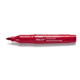 Viscot Mini EZ Removeable Ink Skin Marker Red 10 Pack