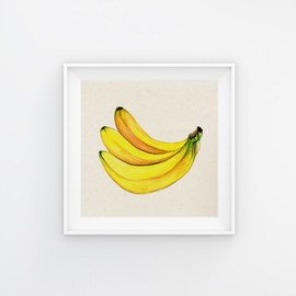Nacnic PACK of sheets to frame THE POWER OF POTASSIUM. Square posters with images of fruits. Home decoration. Prints for framing. Paper 250 grams