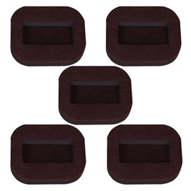 Bojueshaw 4 PCS Anti-Sliding Furniture Caster Cups,Rubber Wheel Stoppers,Protector Pads for Bed,Sofa,Chair,Office Furniture(Brown)