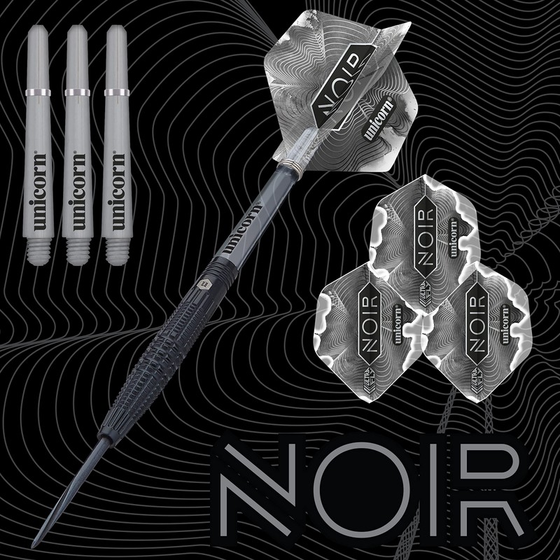 Unicorn Steel Tip Darts Set | Noir Style 2 |