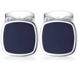 HONEY BEAR Men's Square Cufflinks Wedding Cufflinks Cuff Links, Copper, No Gemstone