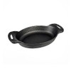 Chef's Supreme 16 oz. Cast Iron Mini Oval Skillet, Each